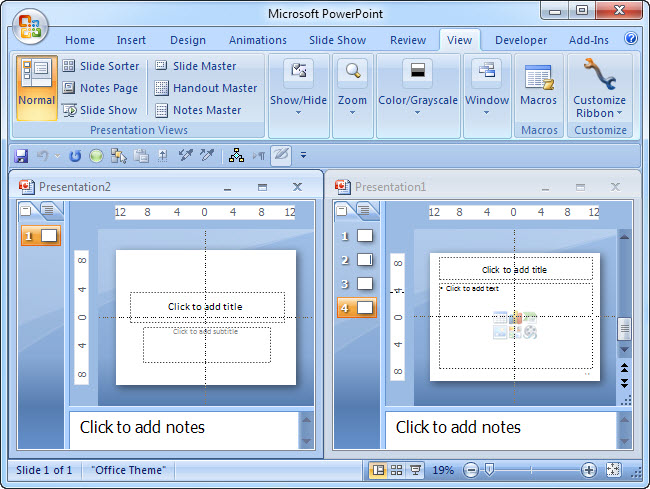 Multiple Documents in one Interface (MDI)