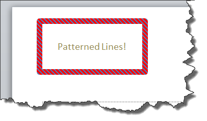 Patterned line!
